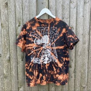 Bleach dyed Star Wars tee